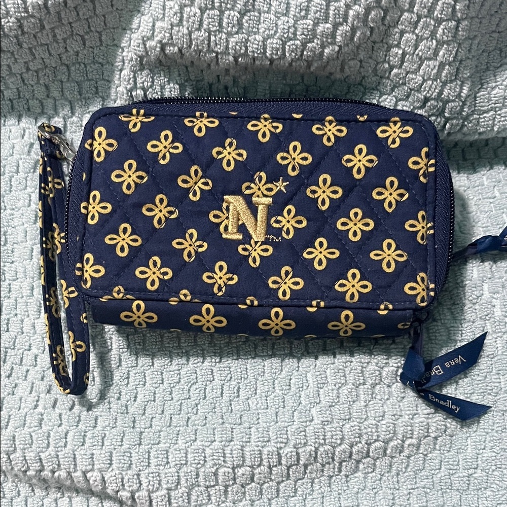 Vera Bradley United States Navy Naval Academy Collegiate RFID All in Wristlet.